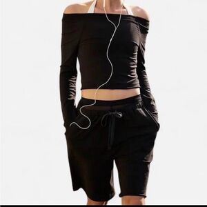 Free People Easy Set Black Size Small